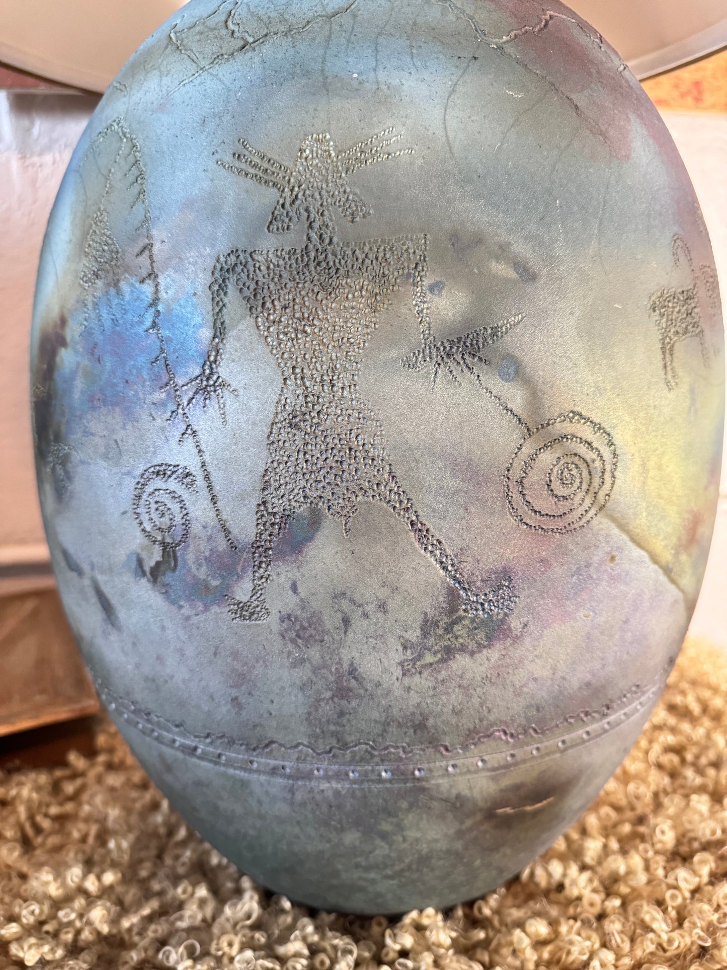 Large Pictograph Artisan Lamp