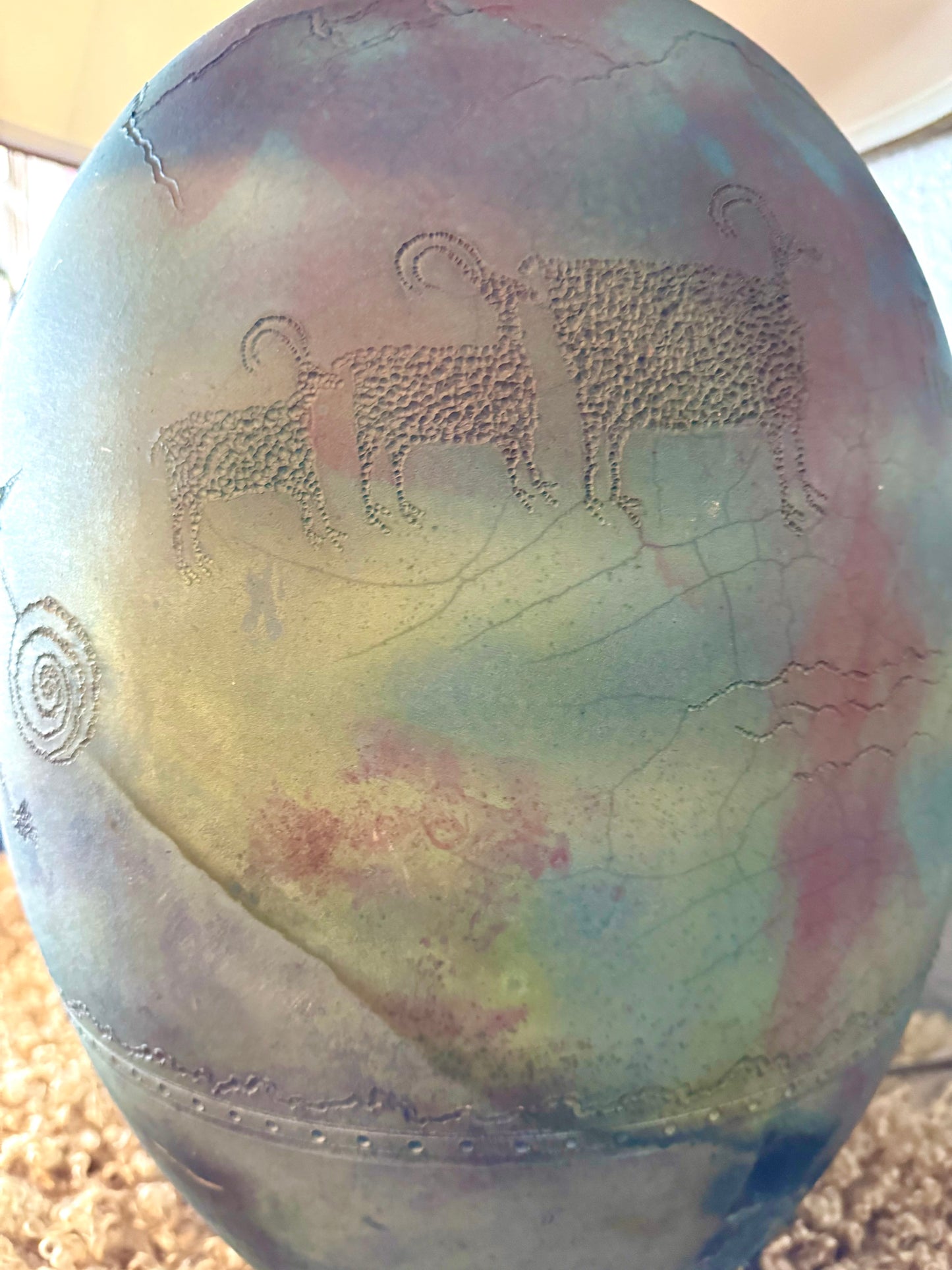 Large Pictograph Artisan Lamp