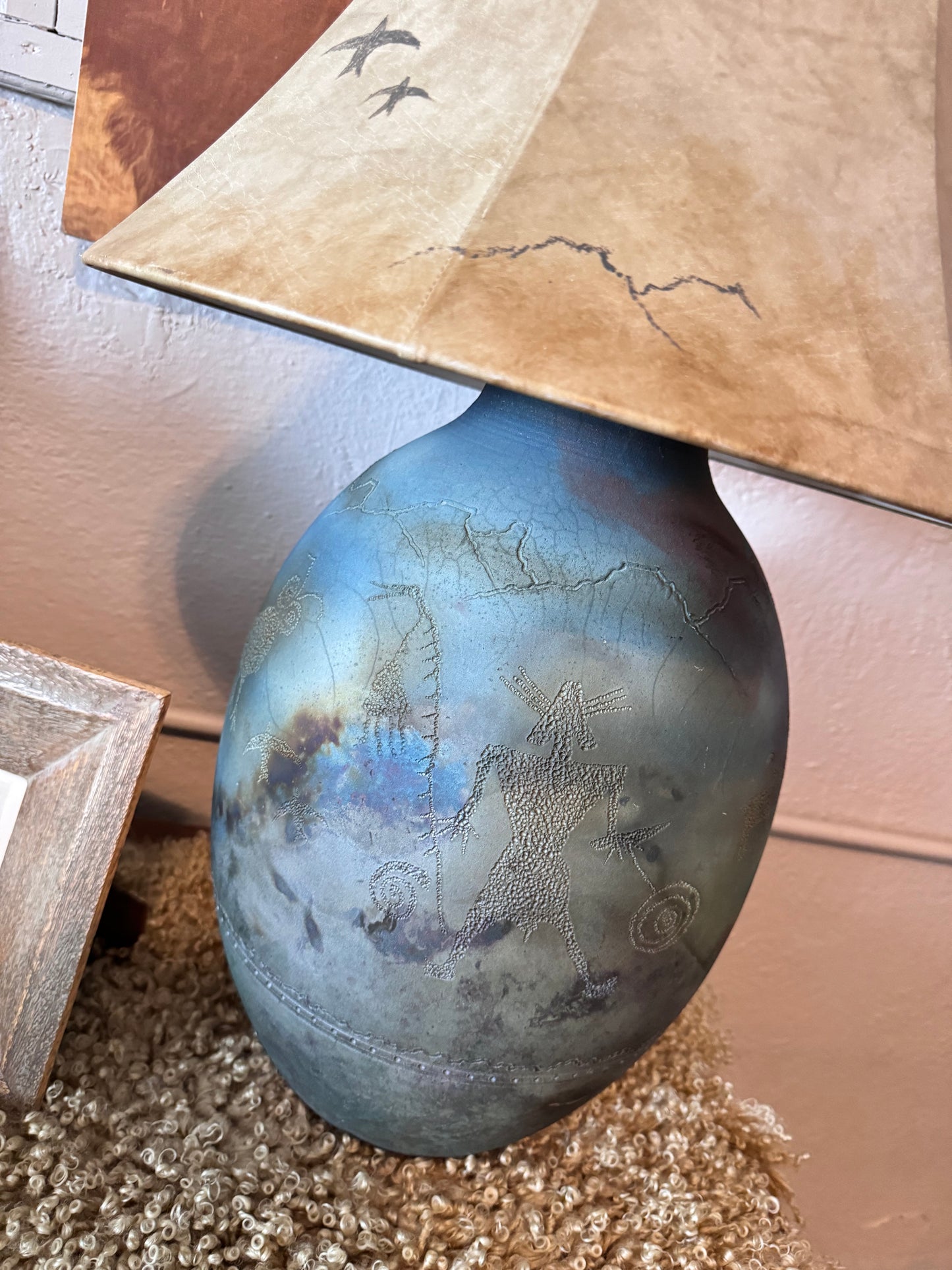 Large Pictograph Artisan Lamp