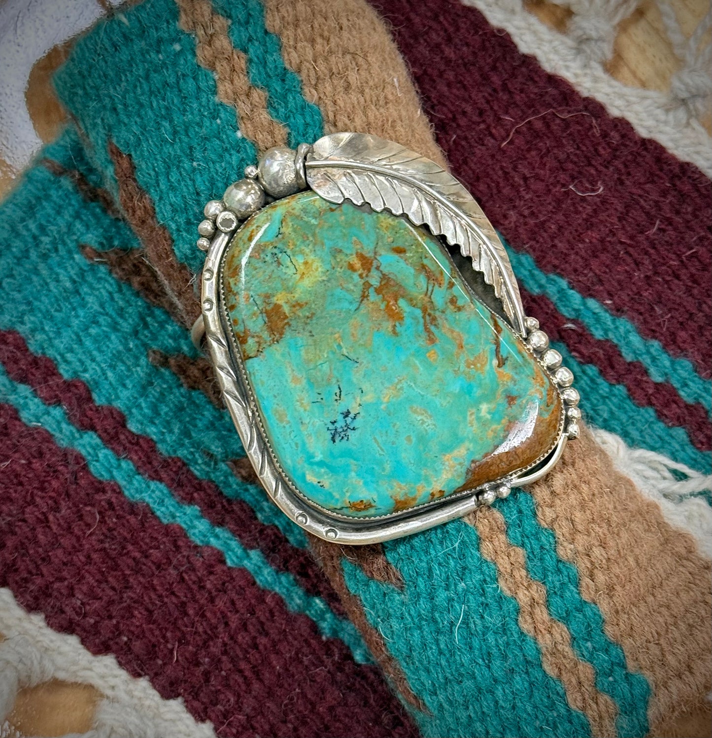 Large Navajo Cuff KingmanTurquoise