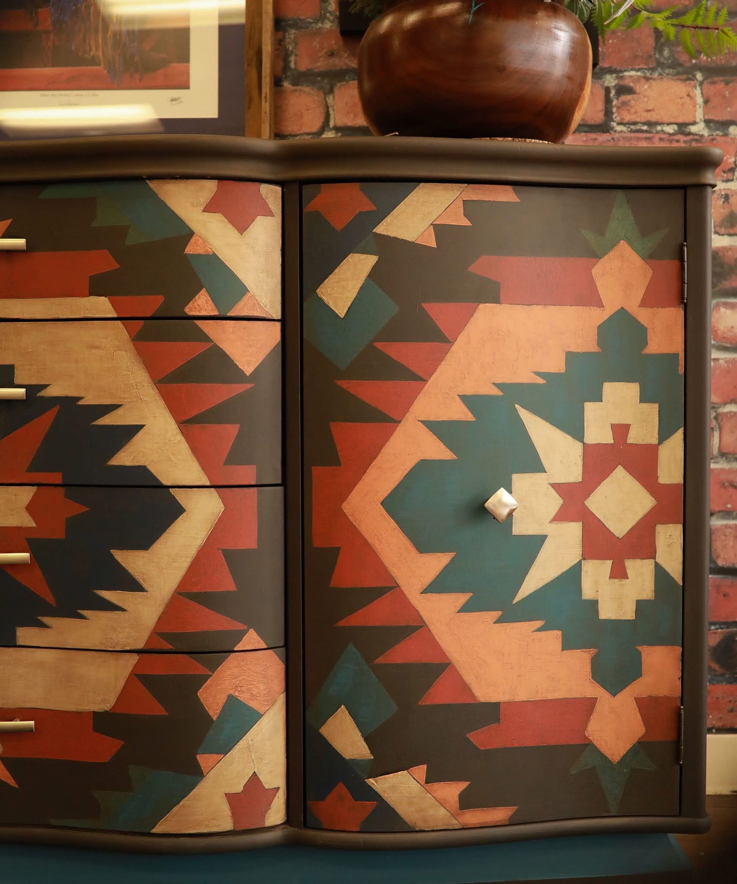 Morning Star Buffet Console Cabinet