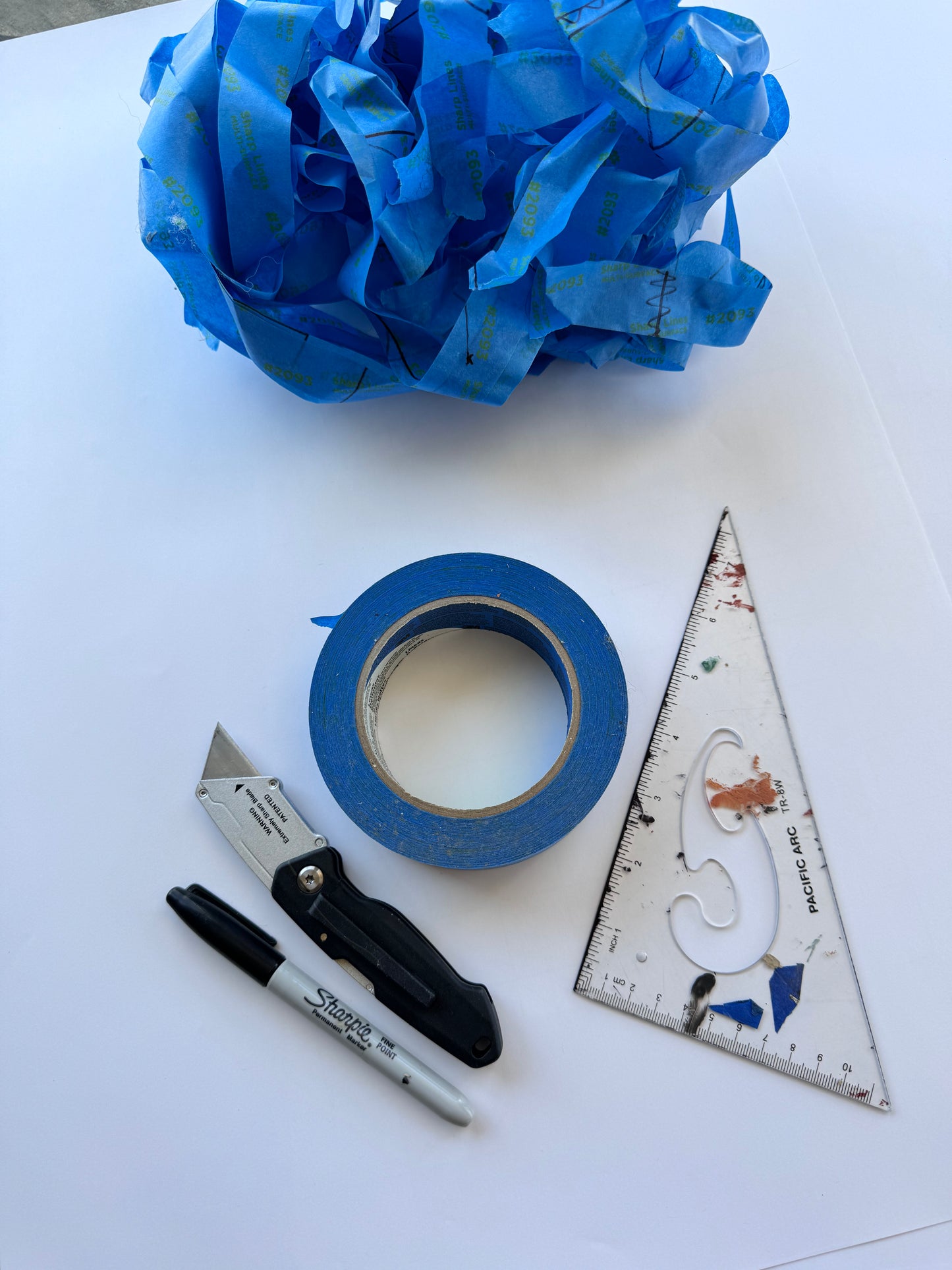 Stencil Grid Prints