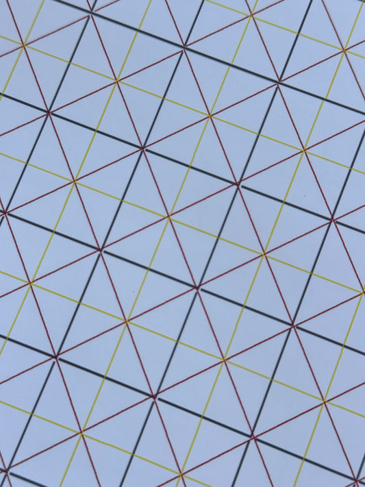 Stencil Grid Prints
