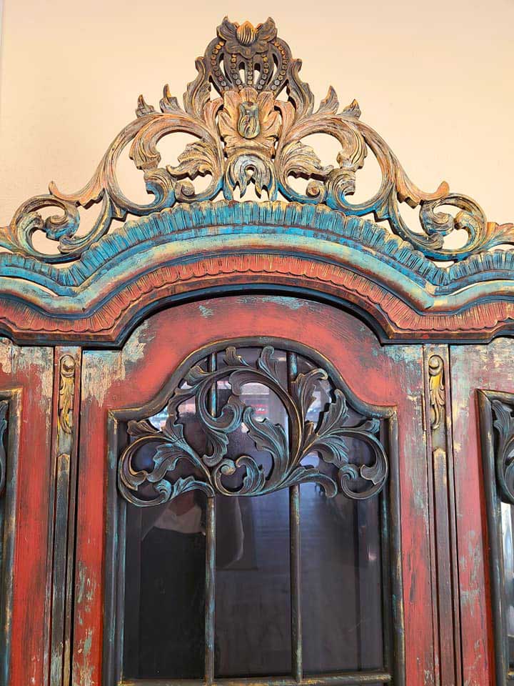 War Bonnet China Cabinet - SOLD WORK IN PROGRESS