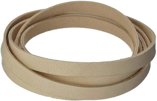 Leather Trim Flat Buckskin