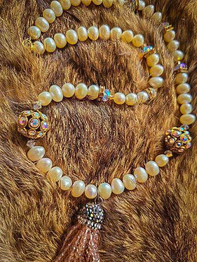 TPP Hand Strung Cultured Pearl Tassel Necklace