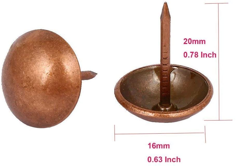 Upholstery Nail Decorative Tacks Copper .78" - 100 ct