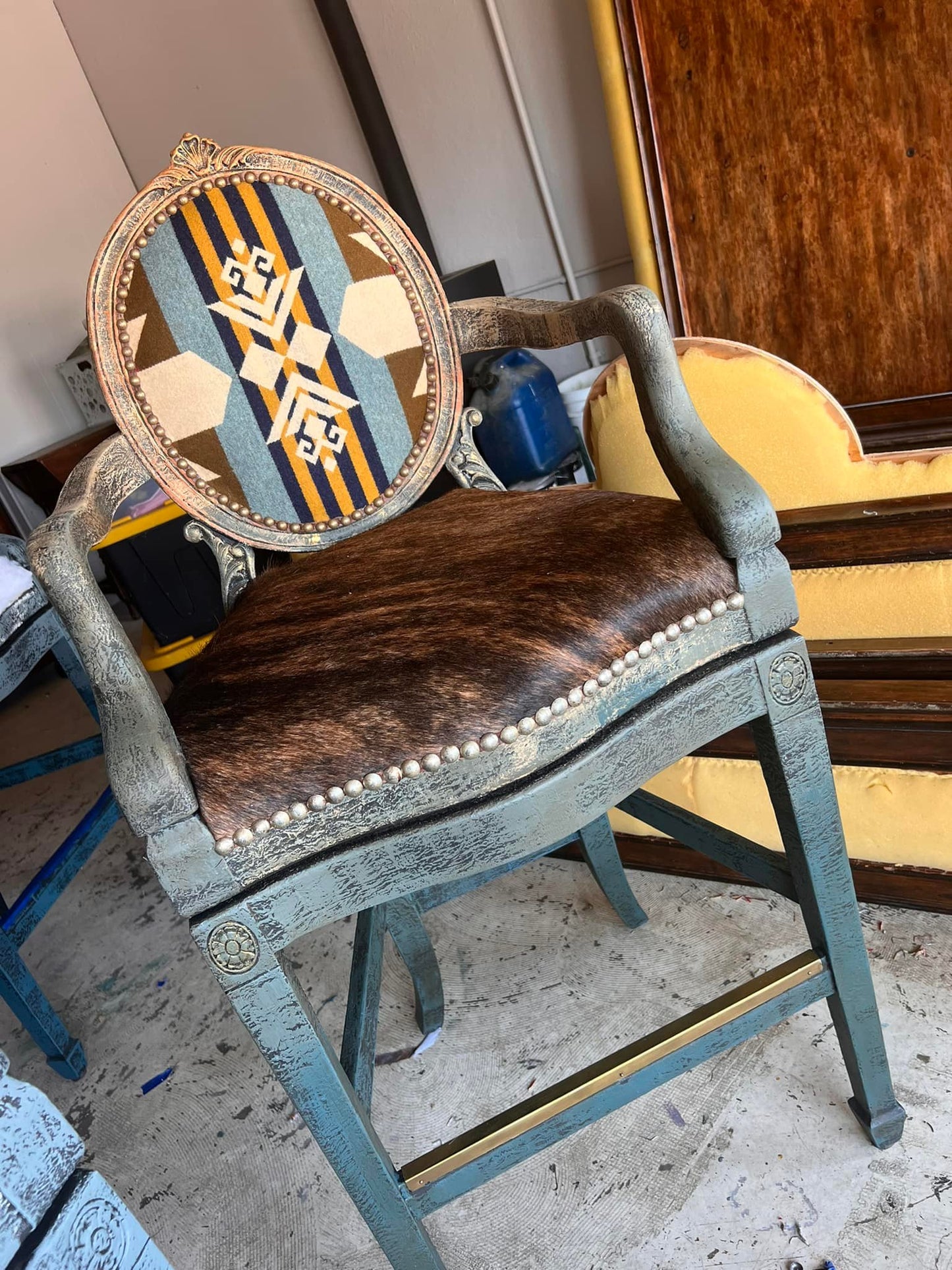 French Barstools Set (4) - SOLD