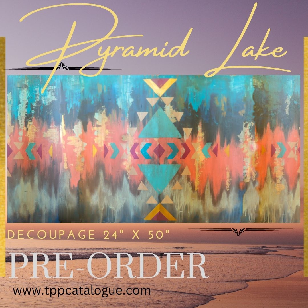 Pyramid Lake Decoupage