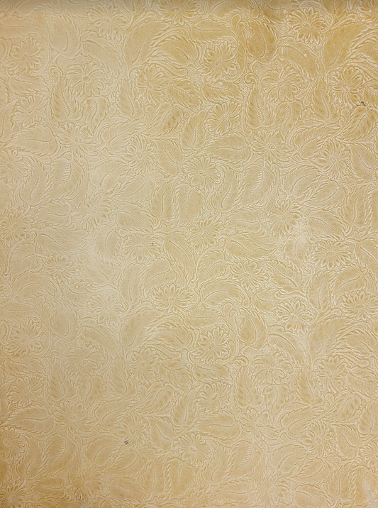 Embossed Leather Daisy Floral