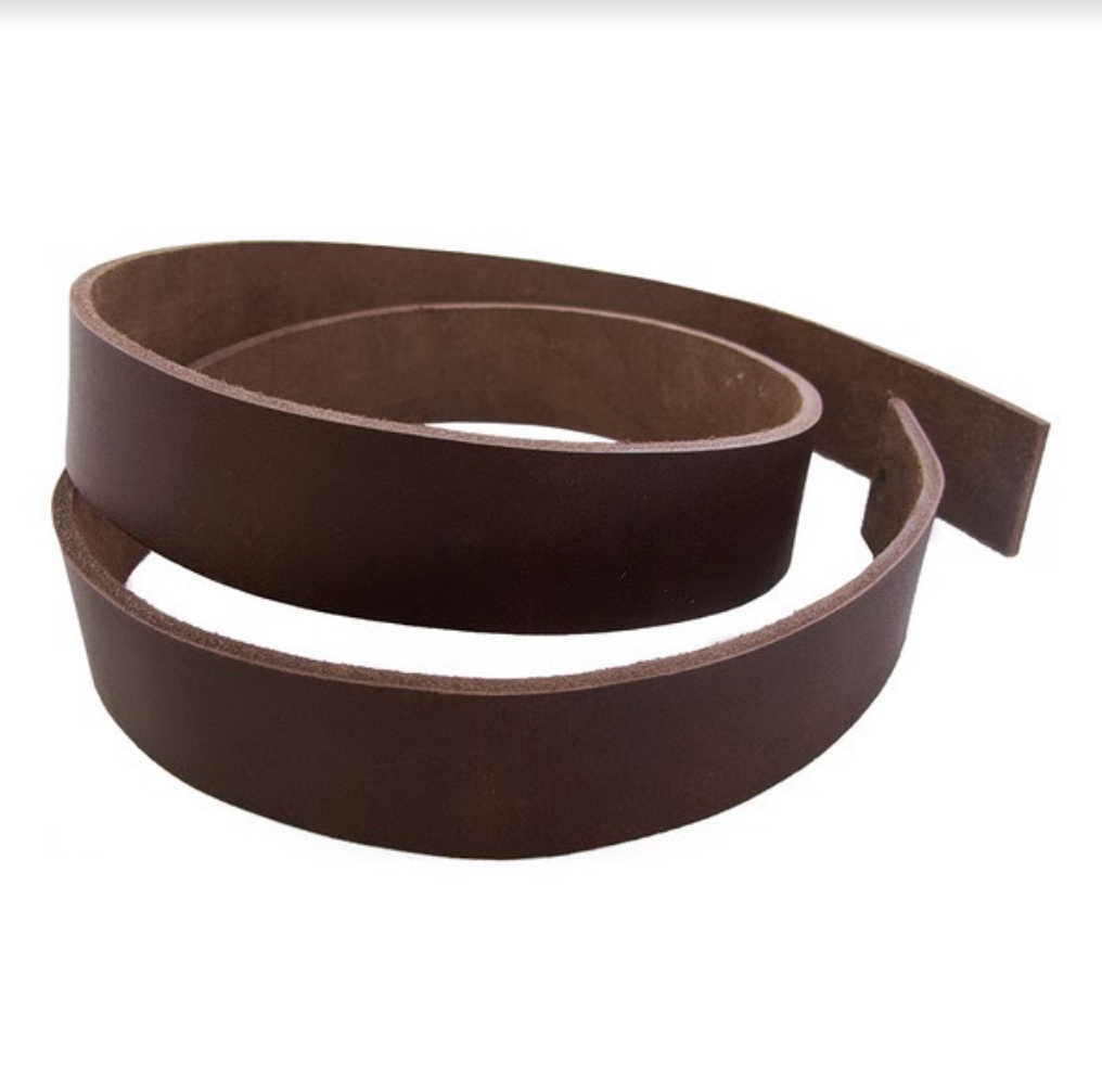 Leather Trim Flat Chocolate