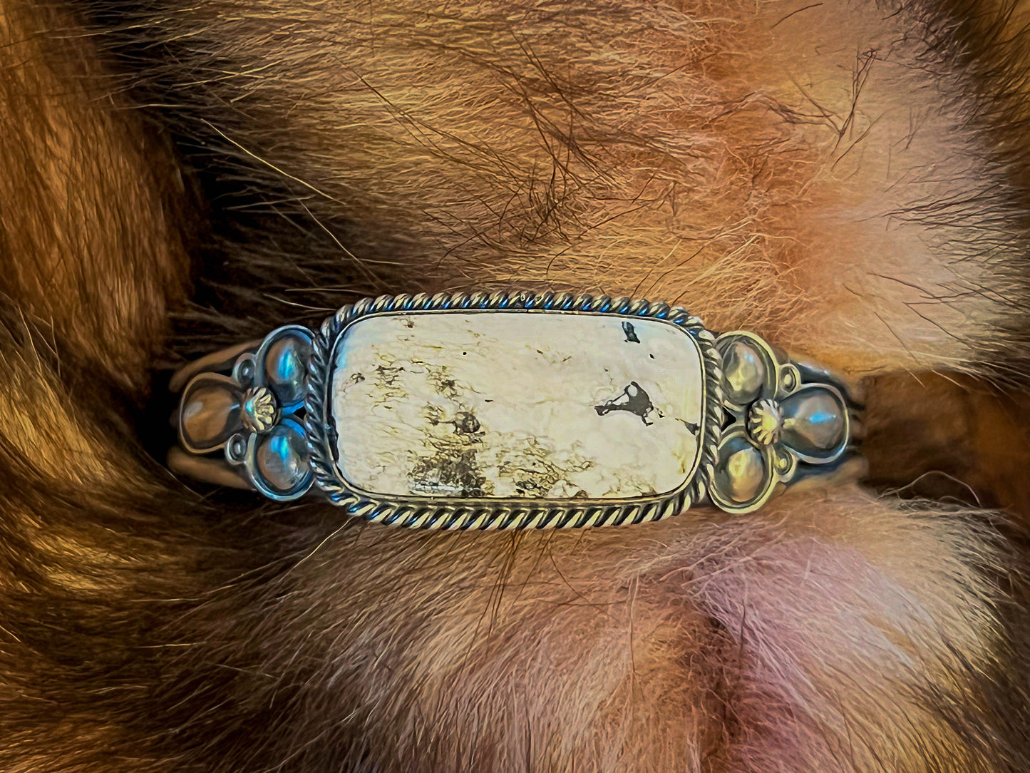 White Buffalo Cuff Bracelet