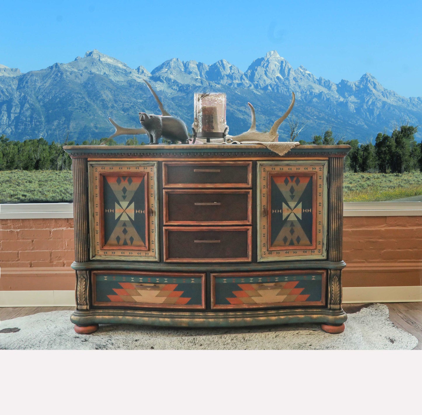 Diamond Peak Dresser Console