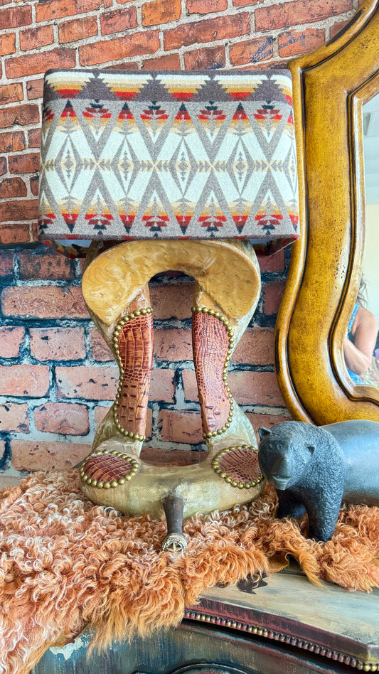 Pendleton Saddle Tree Lamp