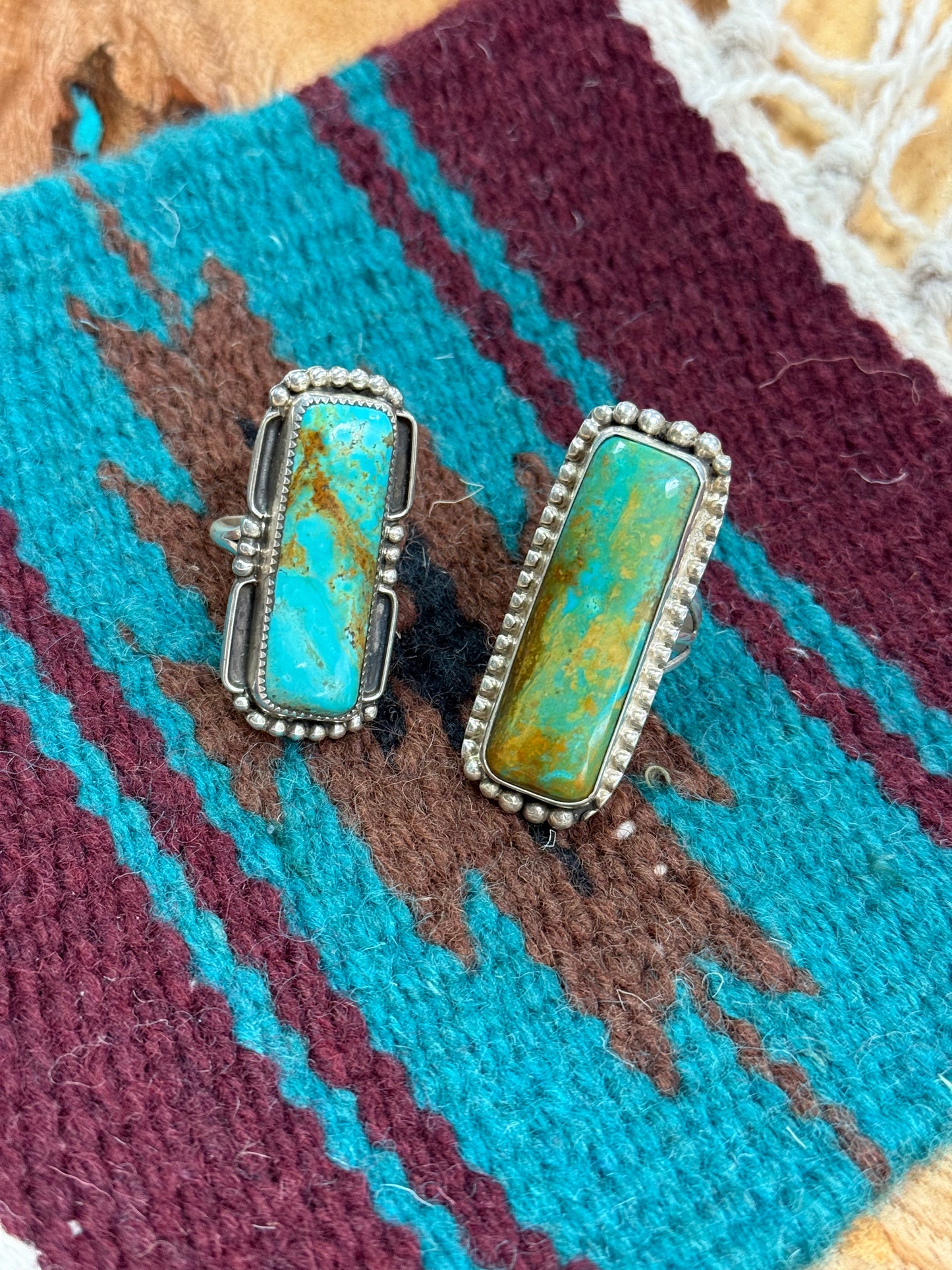 Large Kingman Turquoise Ring