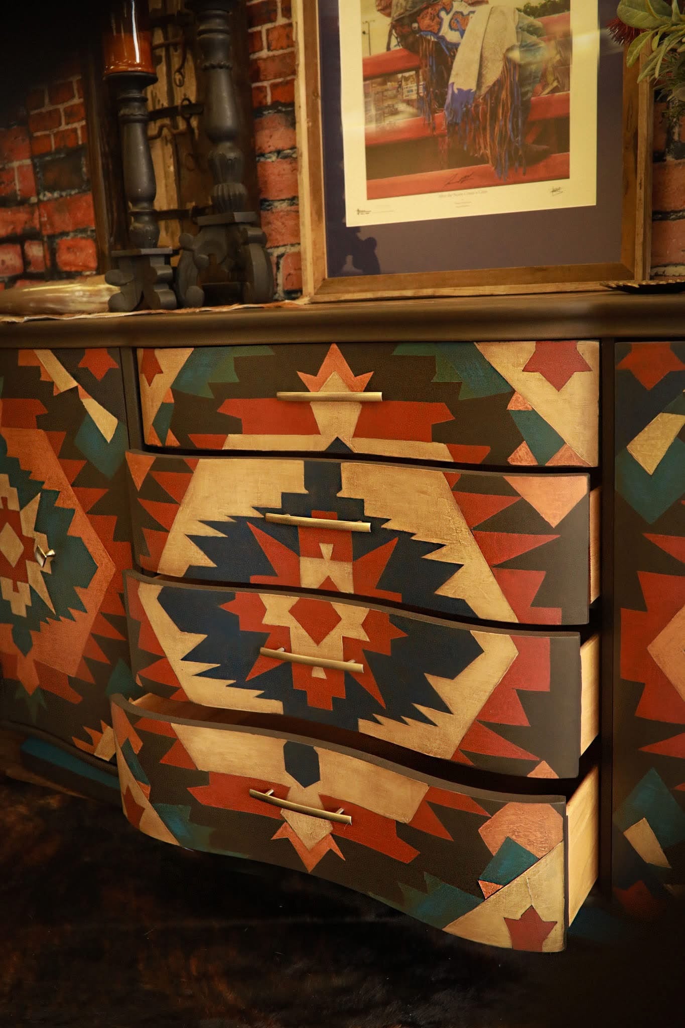Morning Star Buffet Console Cabinet