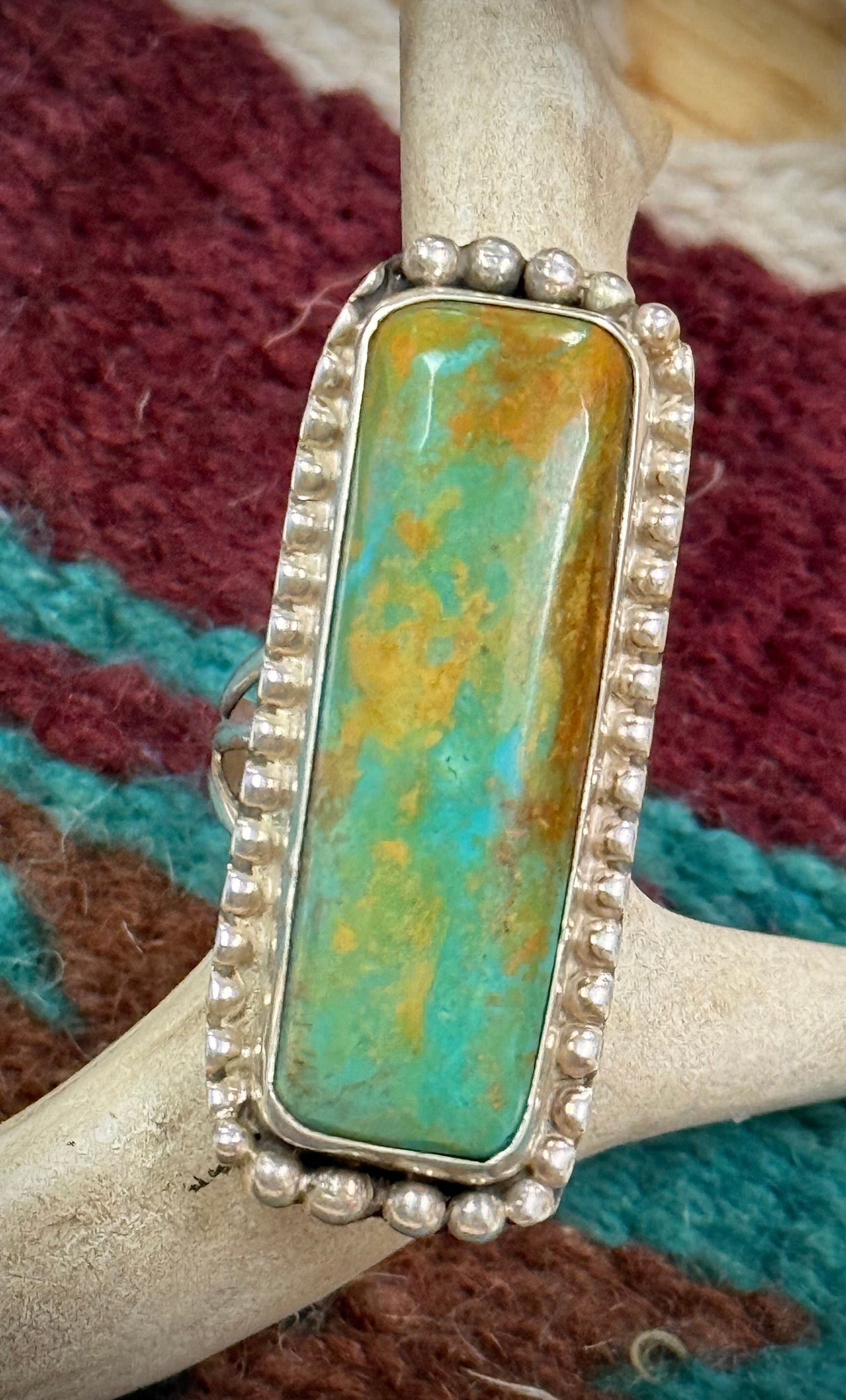 Large Kingman Turquoise Ring