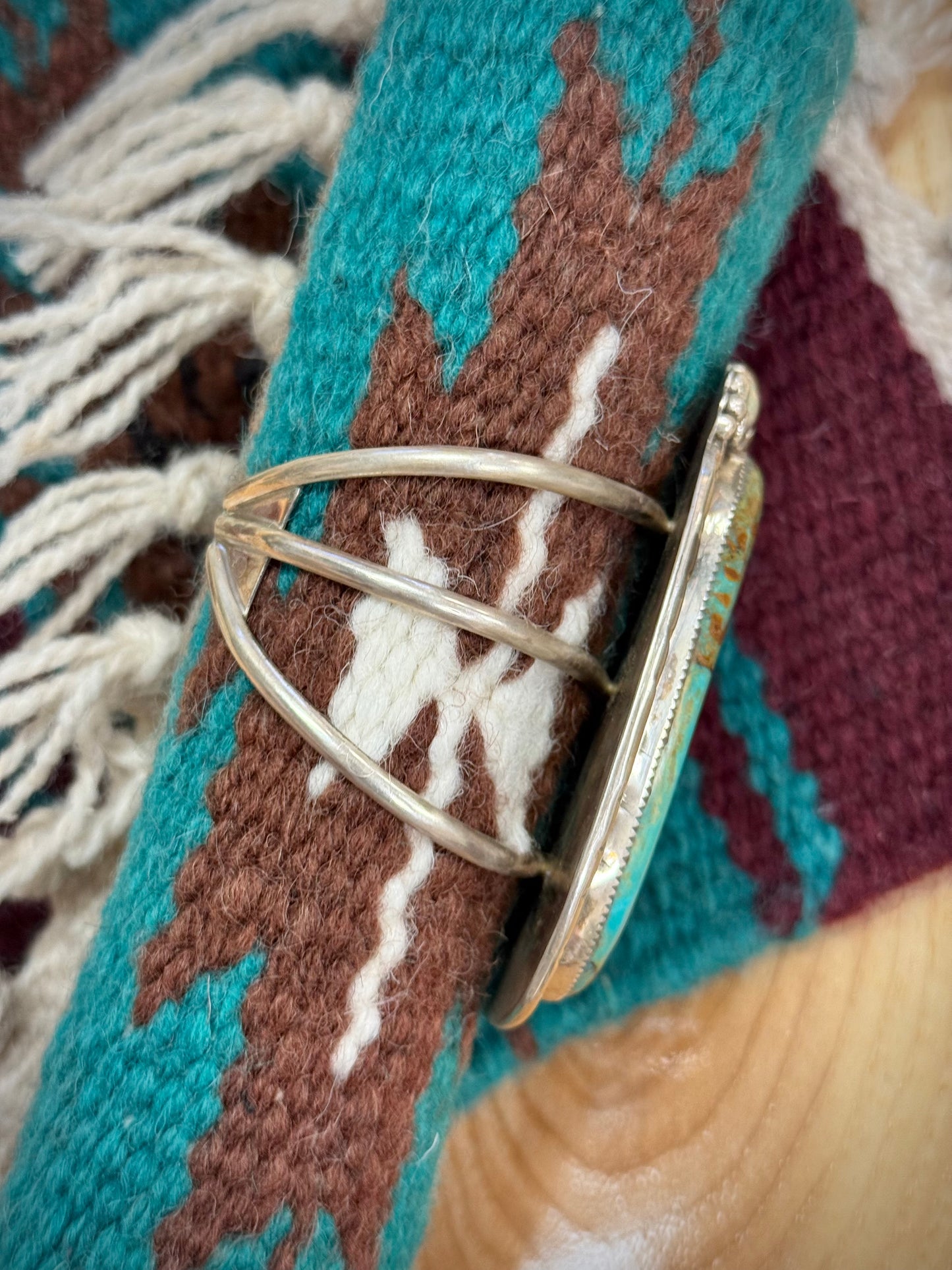 Large Navajo Cuff KingmanTurquoise