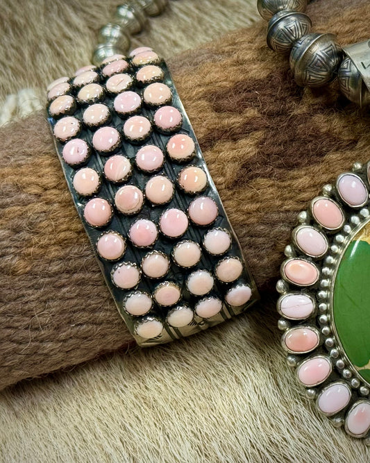 Rare Pink Conch Navajo Artist