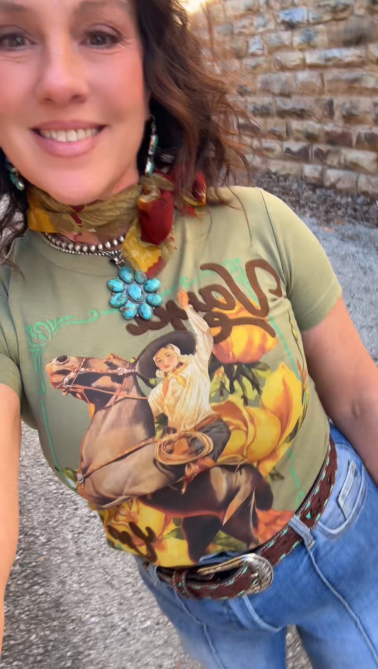 Vaya Embellished Graphic Tee