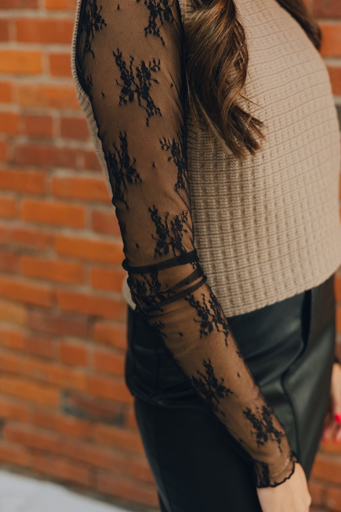 PPEE-ORDER Lace Long Sleeve Top LARGE ( set of 3 )