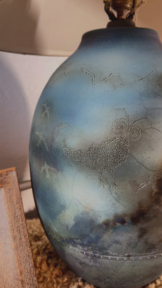 Large Pictograph Artisan Lamp