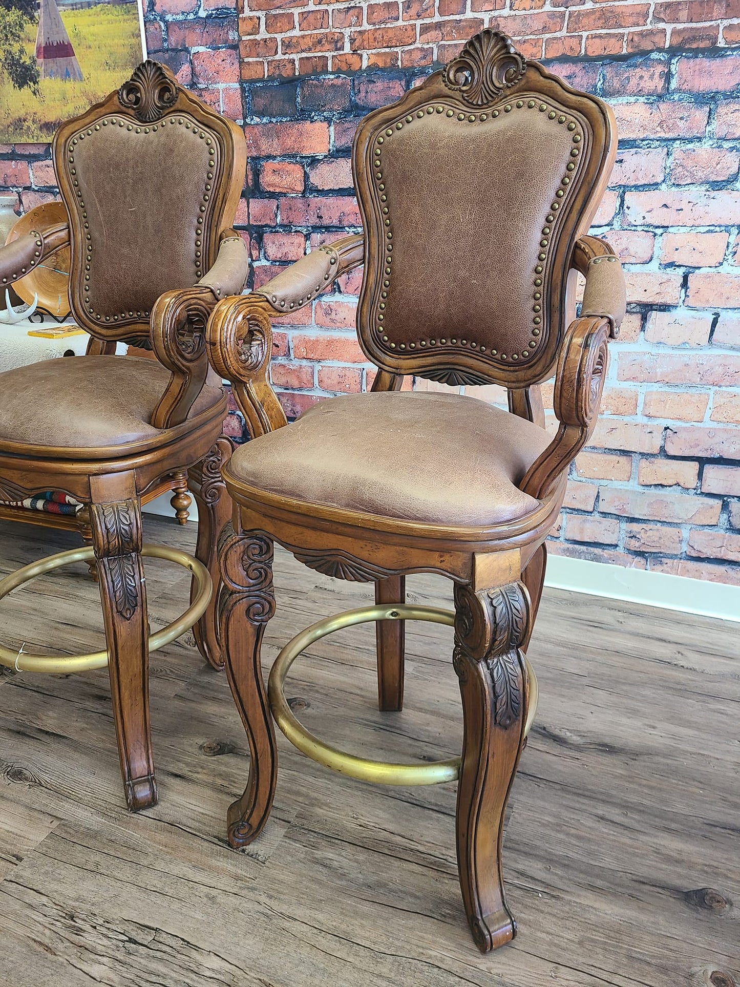 Highback Bar Stools Set Of Two - AVAILABLE FOR REDESIGN
