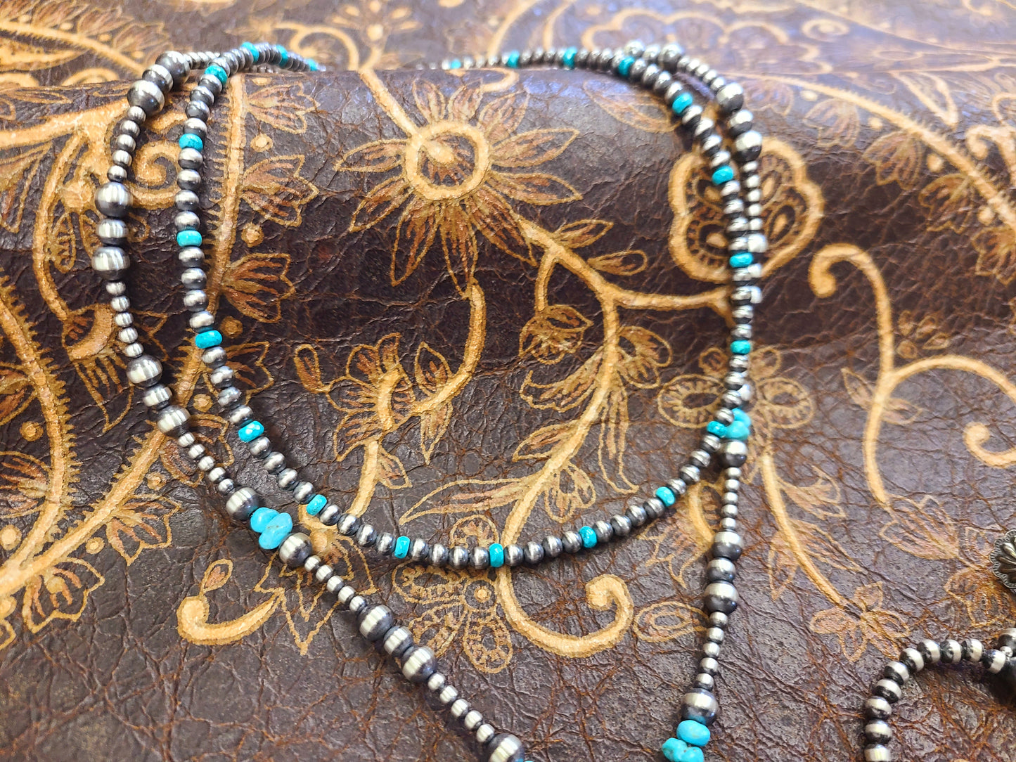Navajo Pearl and Turquoise Choker Necklace