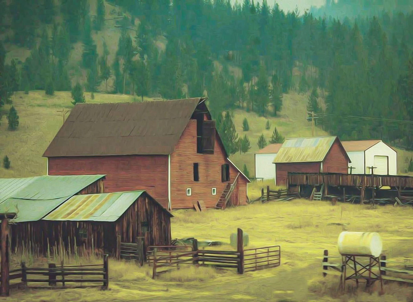 Montana Ranching Decoupage Paper