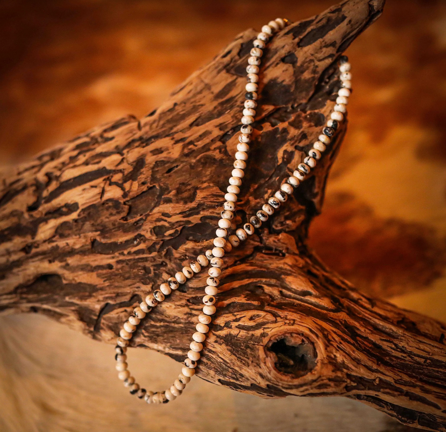 White Buffalo Rare Beaded Necklace