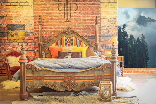Morning Star King Poster Bed - SOLD